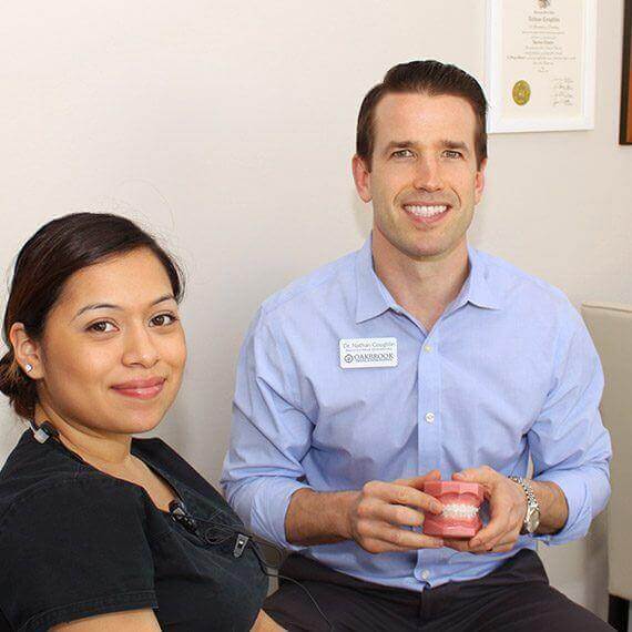 Dr. Coughlin and orthodontic patient