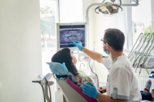 Emergency dentist in McKinney showing X-ray 